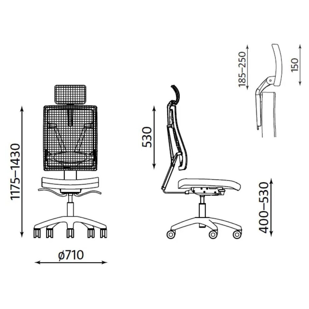 4Me Mesh White HRMA - Image 3